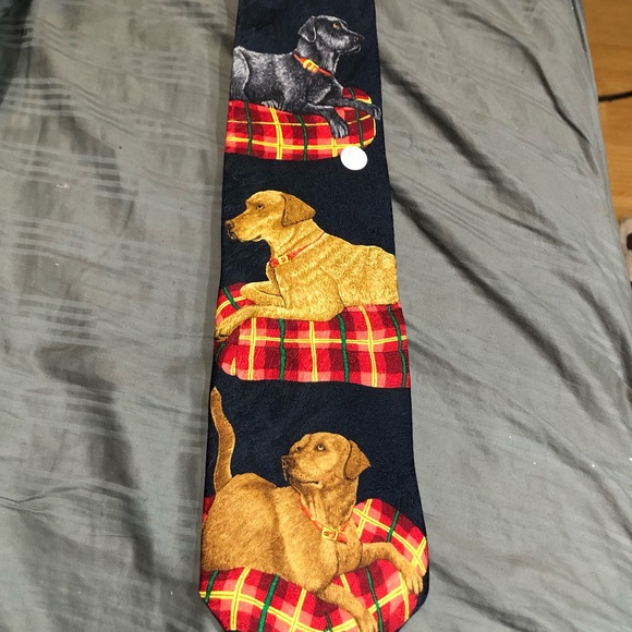 Labs Dogs 100 % Silk men’s tie - Picture 6 of 8